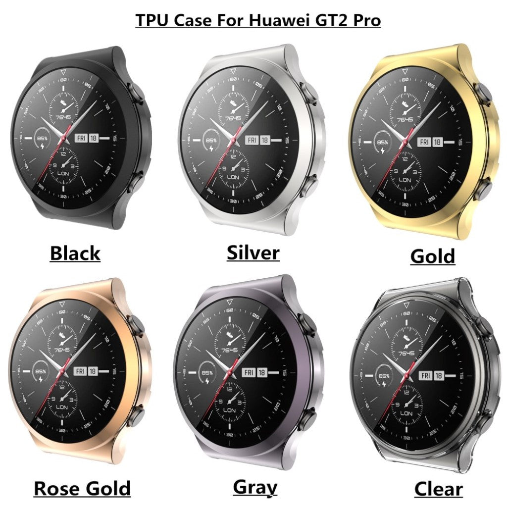 Super Fed Huawei Watch GT 2 Pro Silikone Cover - Gennemsigtig#serie_5