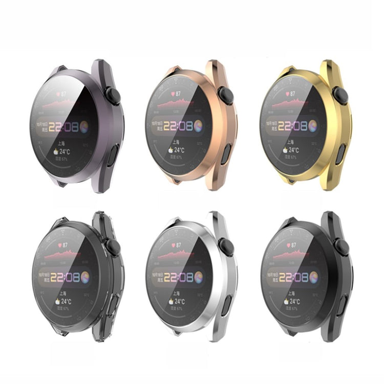 Mega Fed Huawei Watch 3 Pro Silikone Cover - Sort#serie_1