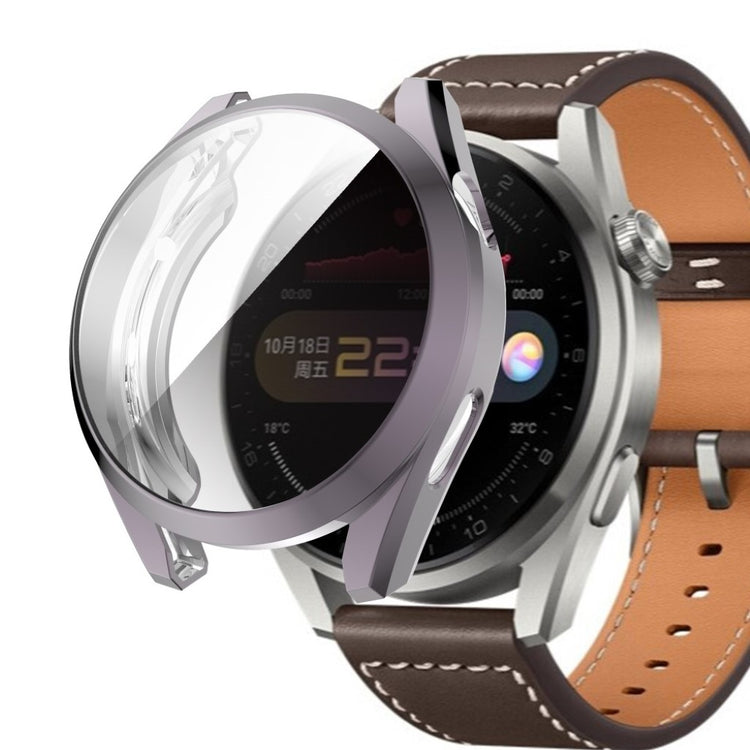 Mega Fed Huawei Watch 3 Pro Silikone Cover - Sølv#serie_4
