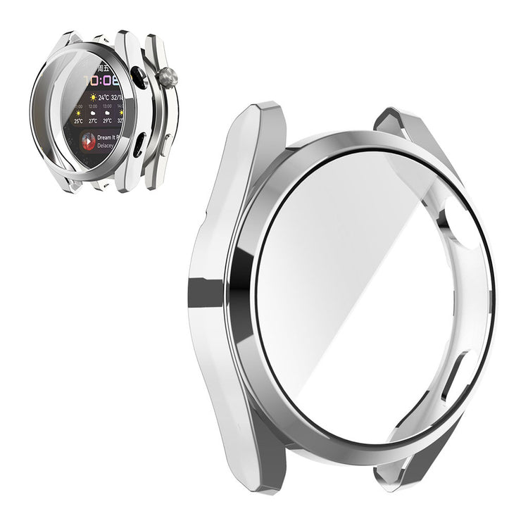 Super Fint Huawei Watch 3 Pro Silikone Cover - Sølv#serie_3