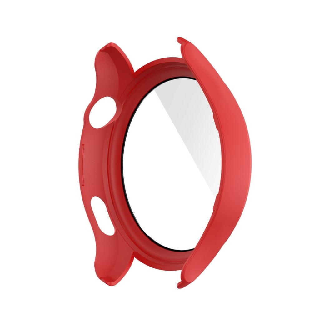 Godt Huawei Watch 3 Cover med Skærmbeskytter i Silikone og Hærdet Glas - Rød#serie_4