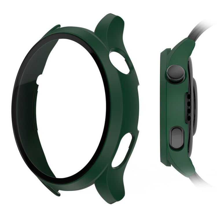 Godt Huawei Watch 3 Cover med Skærmbeskytter i Plastik og Hærdet Glas - Grøn#serie_7
