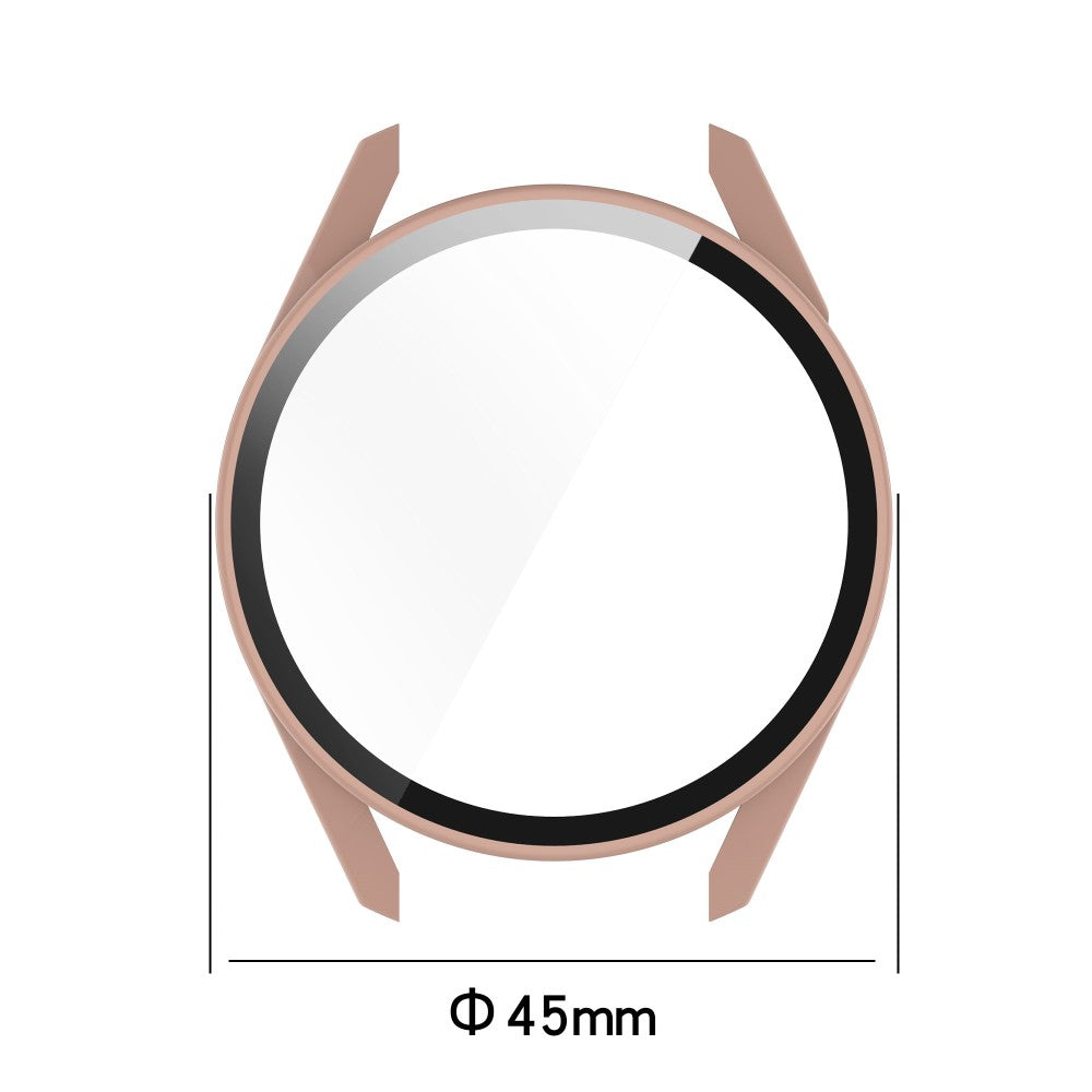 Fed Huawei Watch GT 3 (42mm) Cover med Skærmbeskytter i Plastik og Hærdet Glas - Blå#serie_3