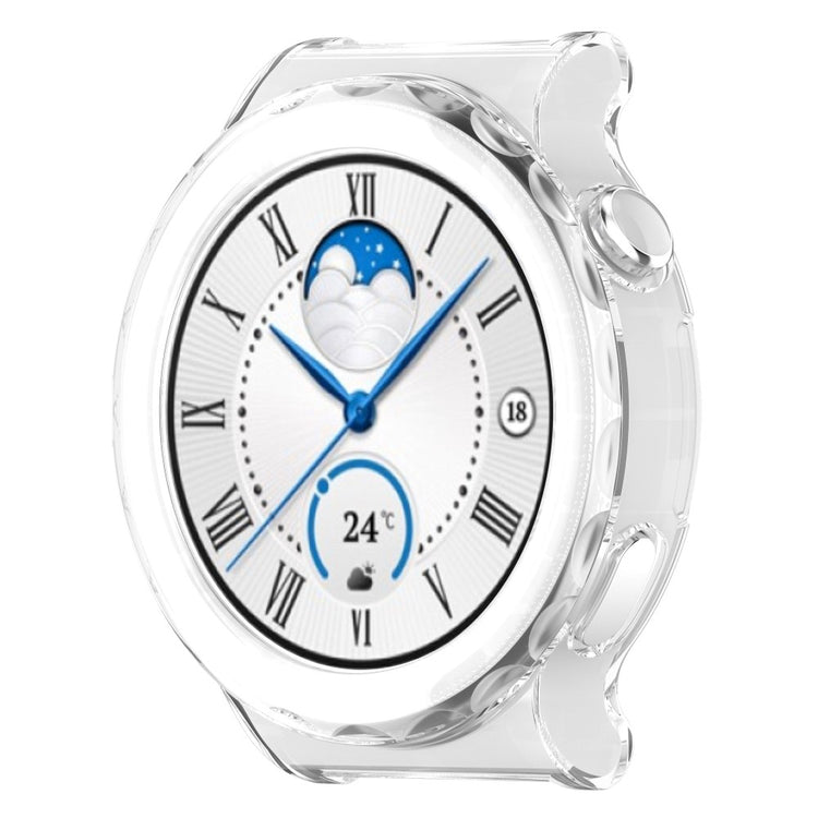 Huawei Watch GT 3 Pro 43mm Gennemsigtig Silikone Bumper  - Hvid#serie_3