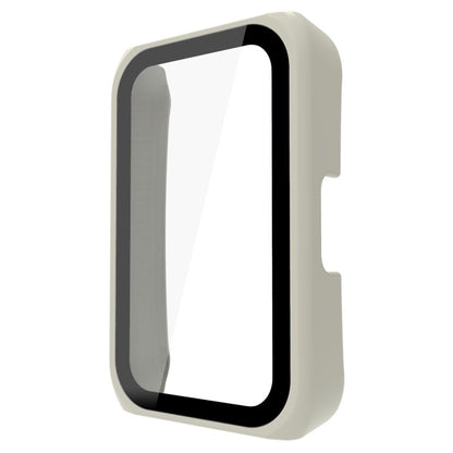 Super Fint Huawei Band 7 / Honor Band 6 Cover med Skærmbeskytter i Plastik og Hærdet Glas - Beige#serie_6