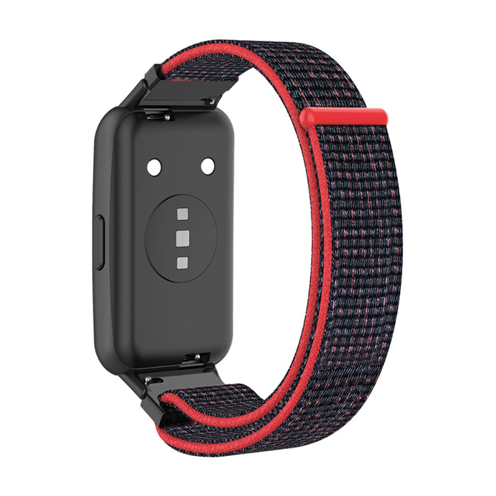 Mega flot Huawei Band 7 Nylon Rem - Sort#serie_3