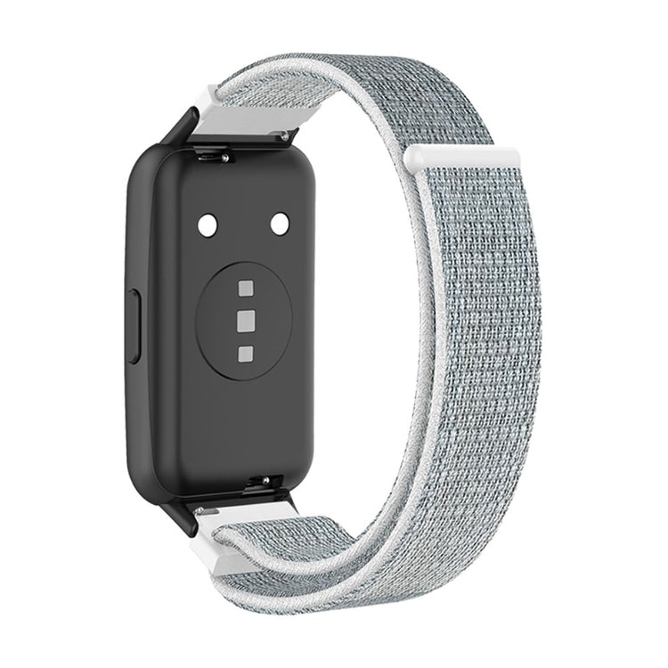 Mega flot Huawei Band 7 Nylon Rem - Sølv#serie_5