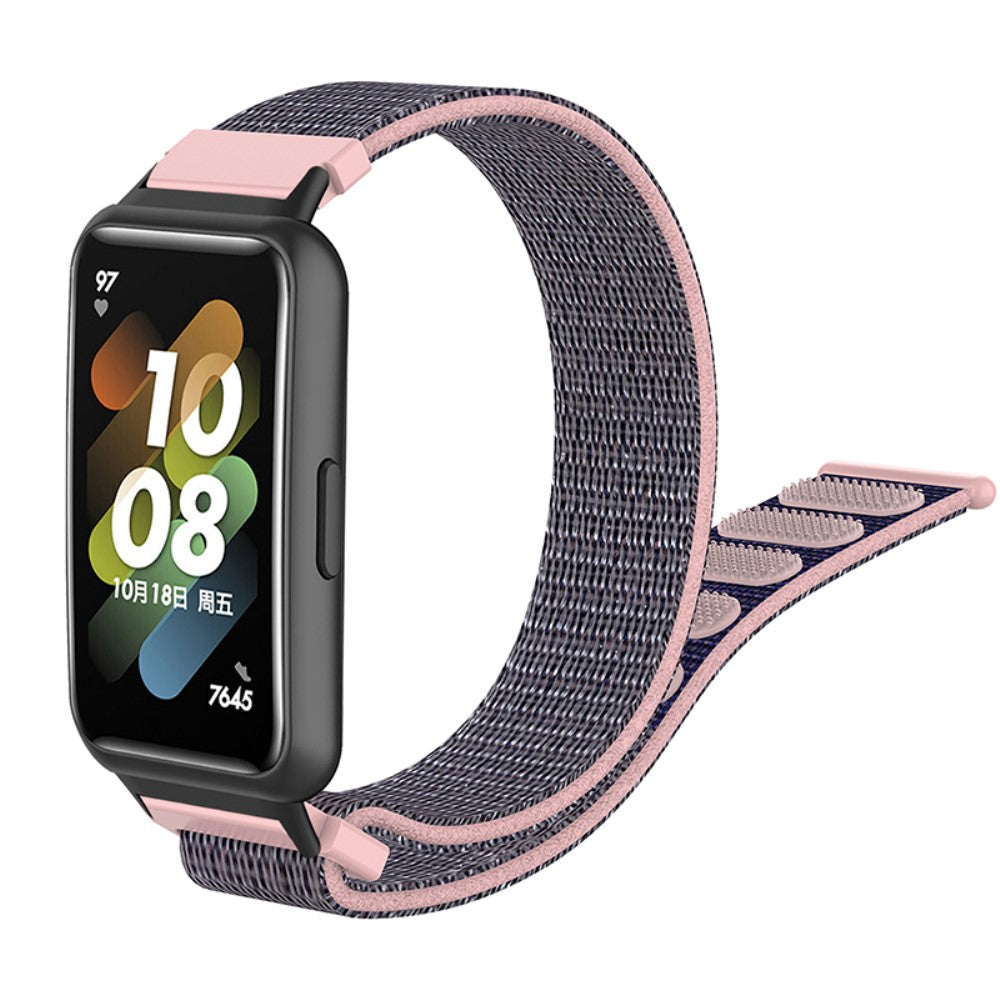 Meget fint Huawei Band 7 Stof Urrem - Pink#serie_6