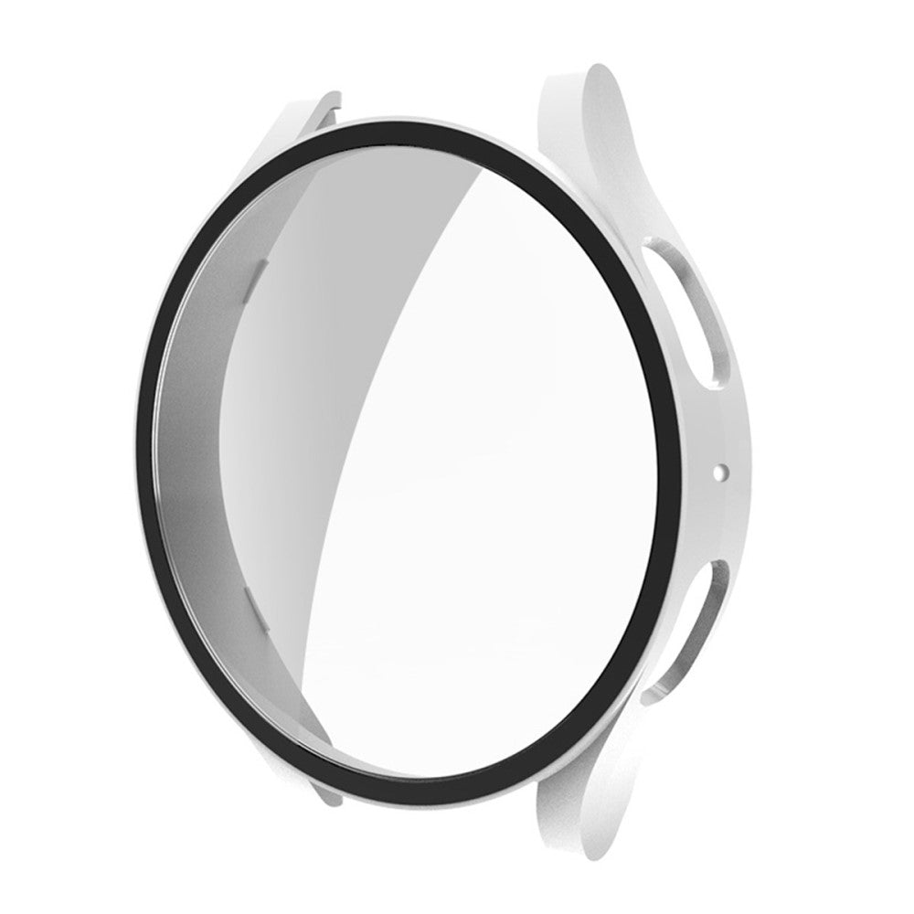 Super Flot Huawei Watch 5 Cover med Skærmbeskytter i Plastik og Hærdet Glas - Hvid#serie_8