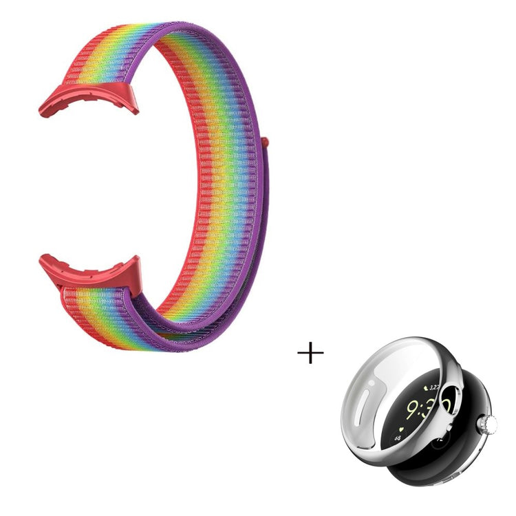 Mega nydelig Google Pixel Watch Plastik og Nylon Rem - Flerfarvet#serie_2