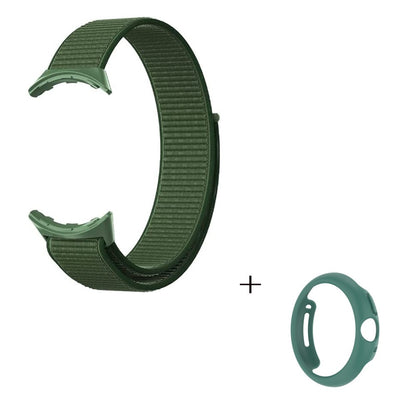 Vildt smuk Google Pixel Watch Plastik og Nylon Rem - Grøn#serie_6