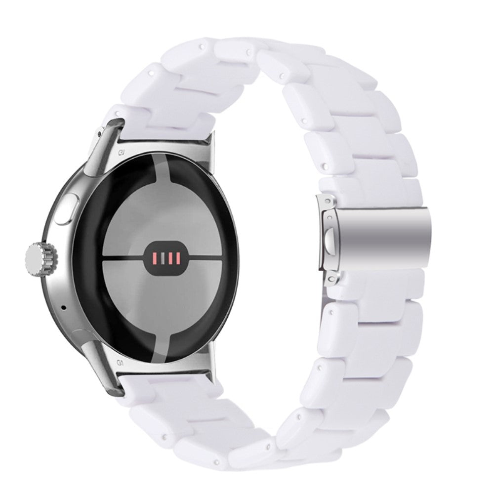 Super pænt Google Pixel Watch Plastik Rem - Hvid#serie_1