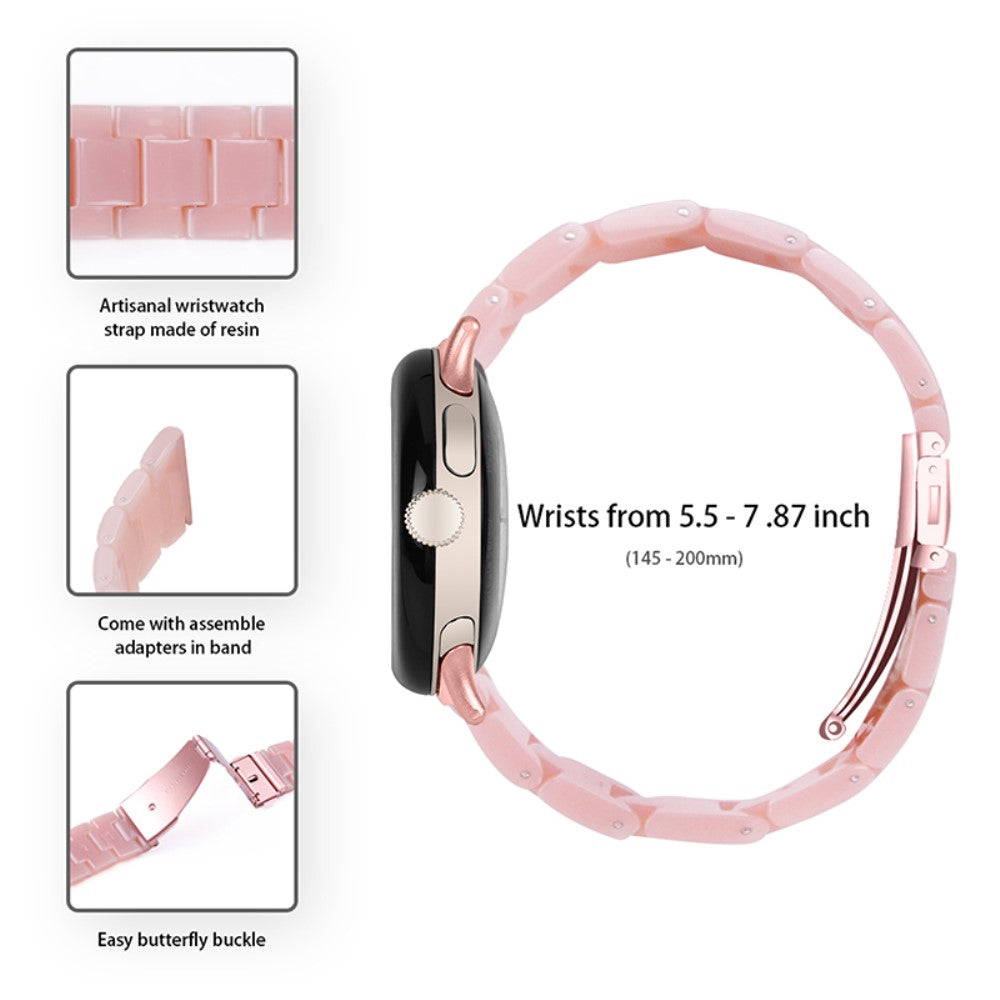 Super pænt Google Pixel Watch Plastik Rem - Pink#serie_14