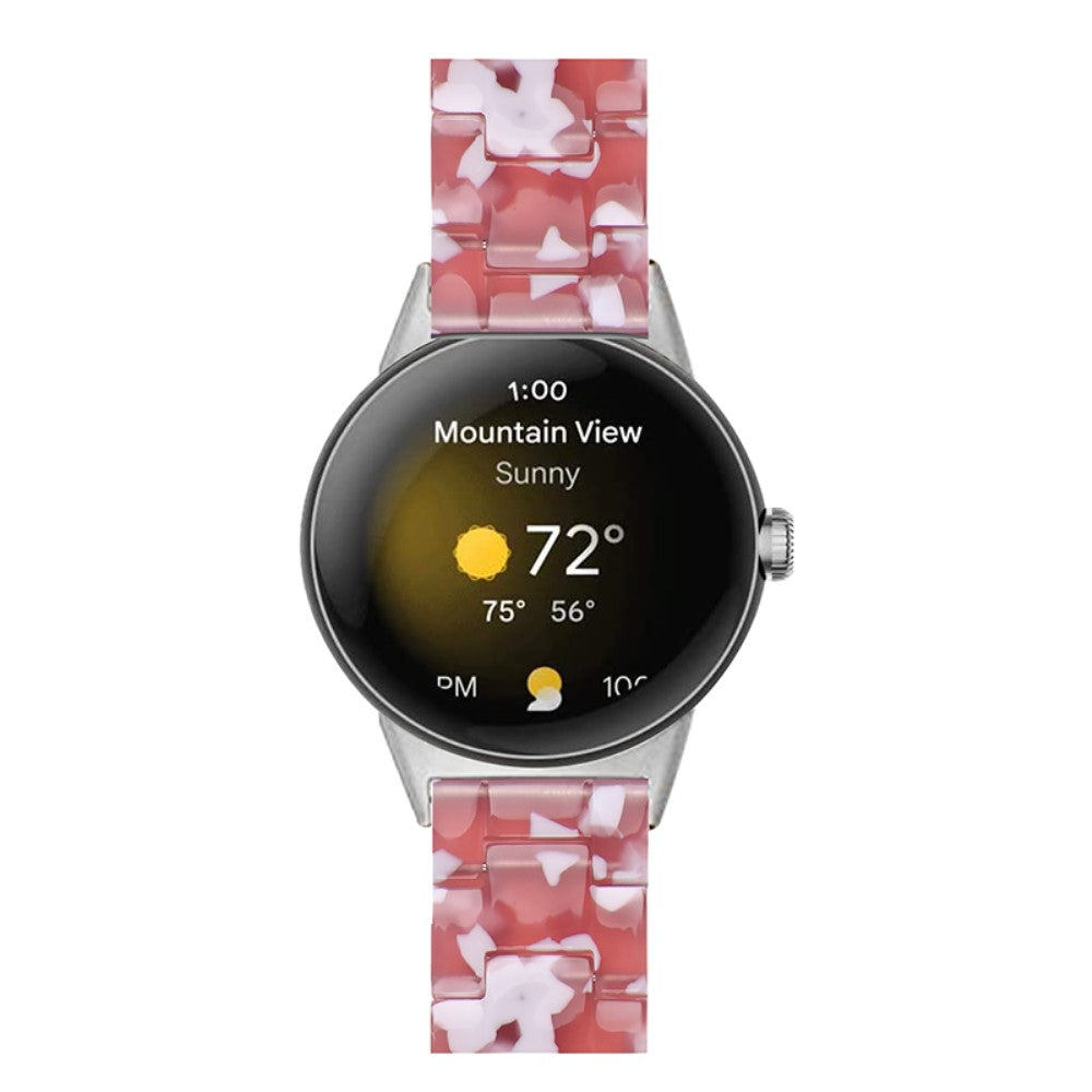 Super pænt Google Pixel Watch Plastik Rem - Rød#serie_19