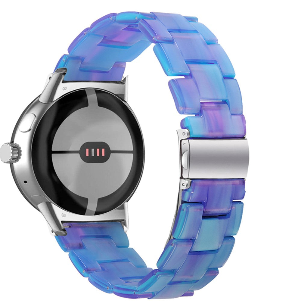 Super pænt Google Pixel Watch Plastik Rem - Blå#serie_25