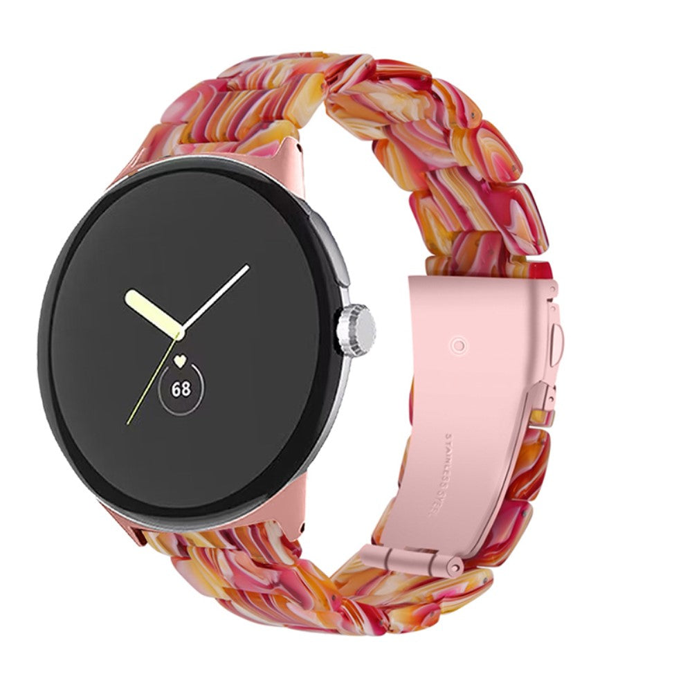 Super pænt Google Pixel Watch Plastik Rem - Rød#serie_26