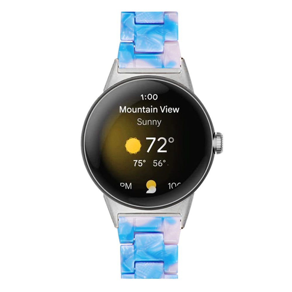 Super pænt Google Pixel Watch Plastik Rem - Blå#serie_4