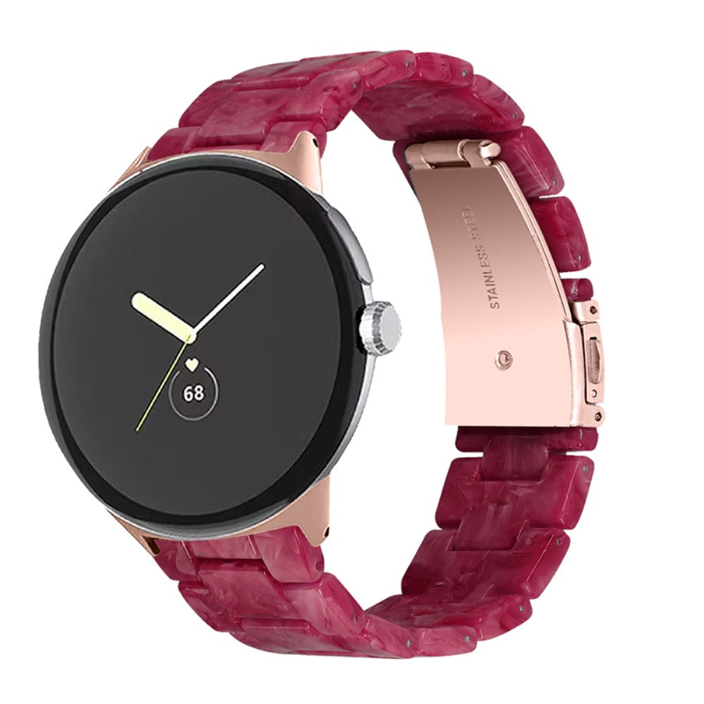 Super pænt Google Pixel Watch Plastik Rem - Rød#serie_7