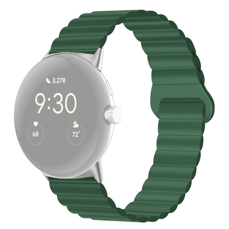 Pænt Google Pixel Watch Silikone Rem - Grøn#serie_13