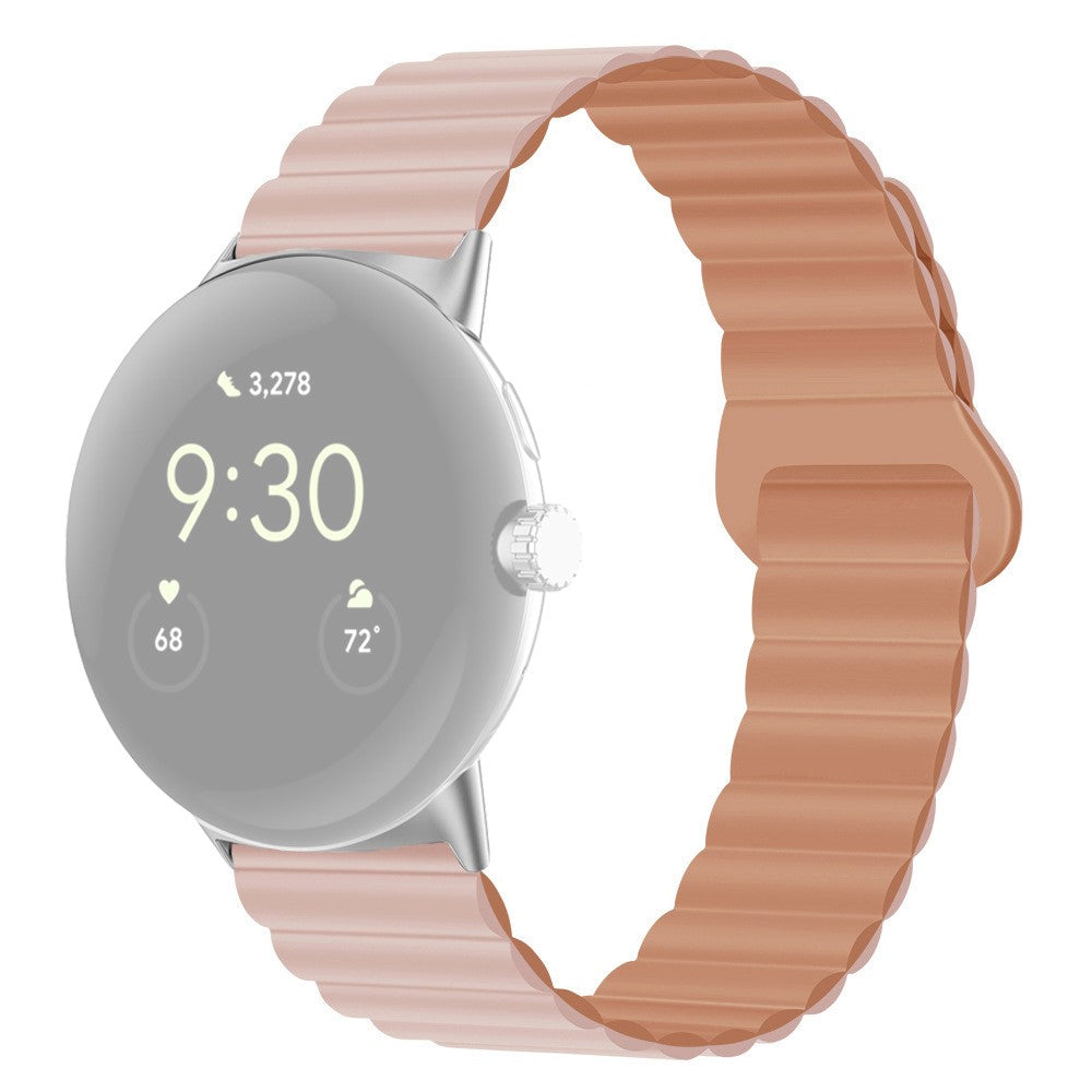 Pænt Google Pixel Watch Silikone Rem - Pink#serie_16