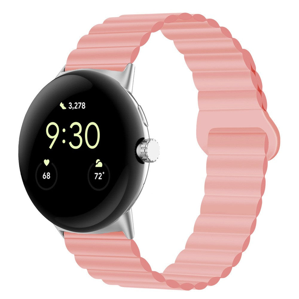 Pænt Google Pixel Watch Silikone Rem - Pink#serie_4