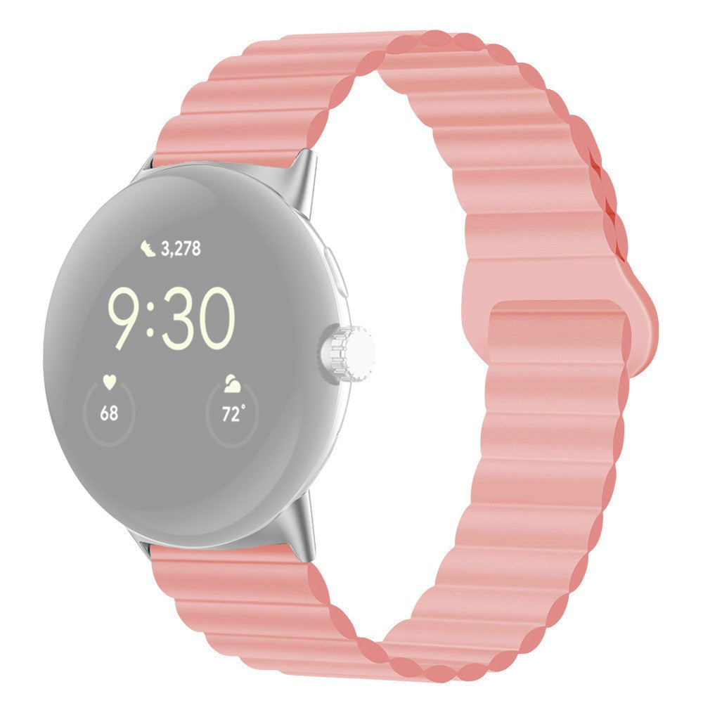 Pænt Google Pixel Watch Silikone Rem - Pink#serie_4