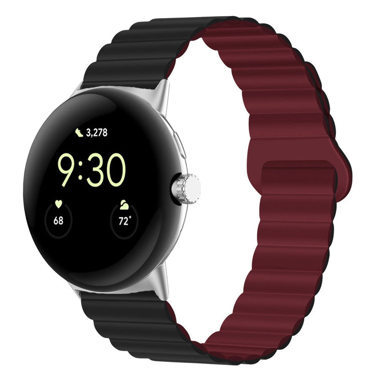 Pænt Google Pixel Watch Silikone Rem - Rød#serie_8