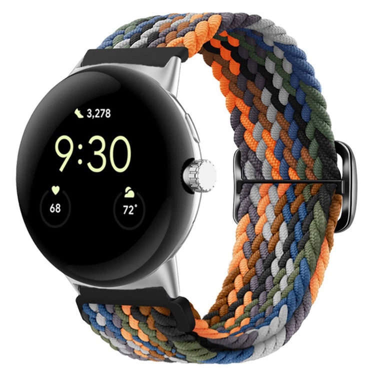 Mega smuk Google Pixel Watch Nylon Rem - Flerfarvet#serie_10