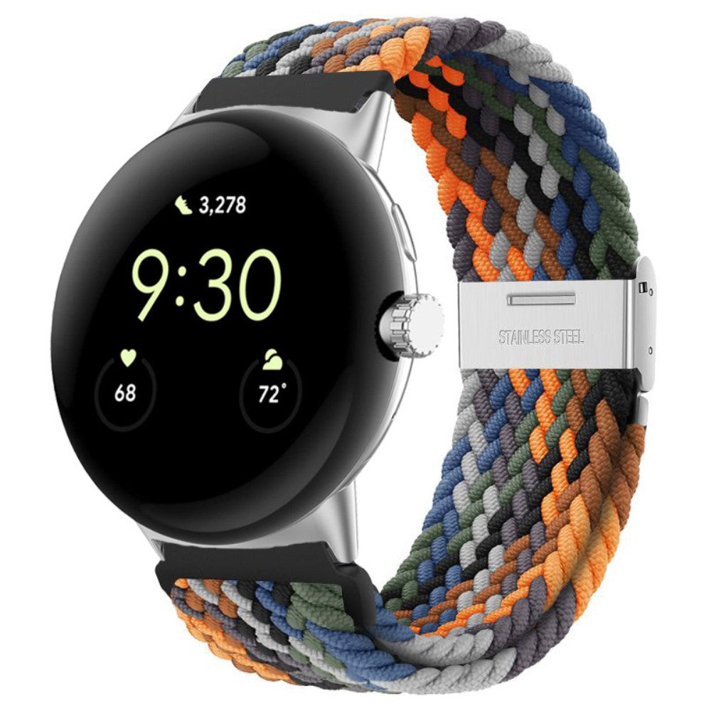 Vildt cool Google Pixel Watch Nylon Rem - Flerfarvet#serie_2