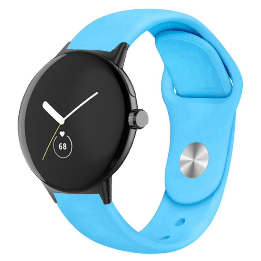 Helt vildt fint Google Pixel Watch Silikone Rem - Blå#serie_15