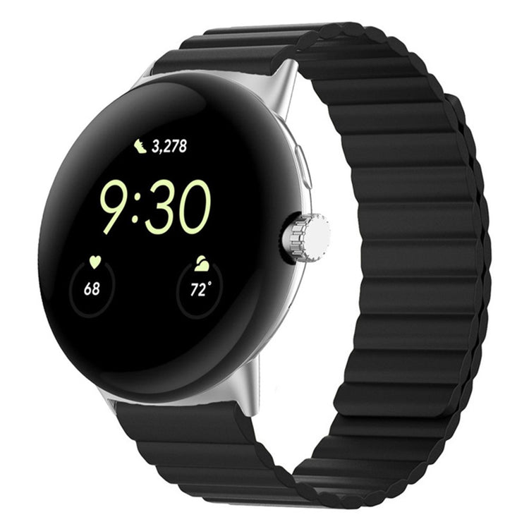 Meget holdbart Google Pixel Watch Silikone Rem - Sort#serie_1