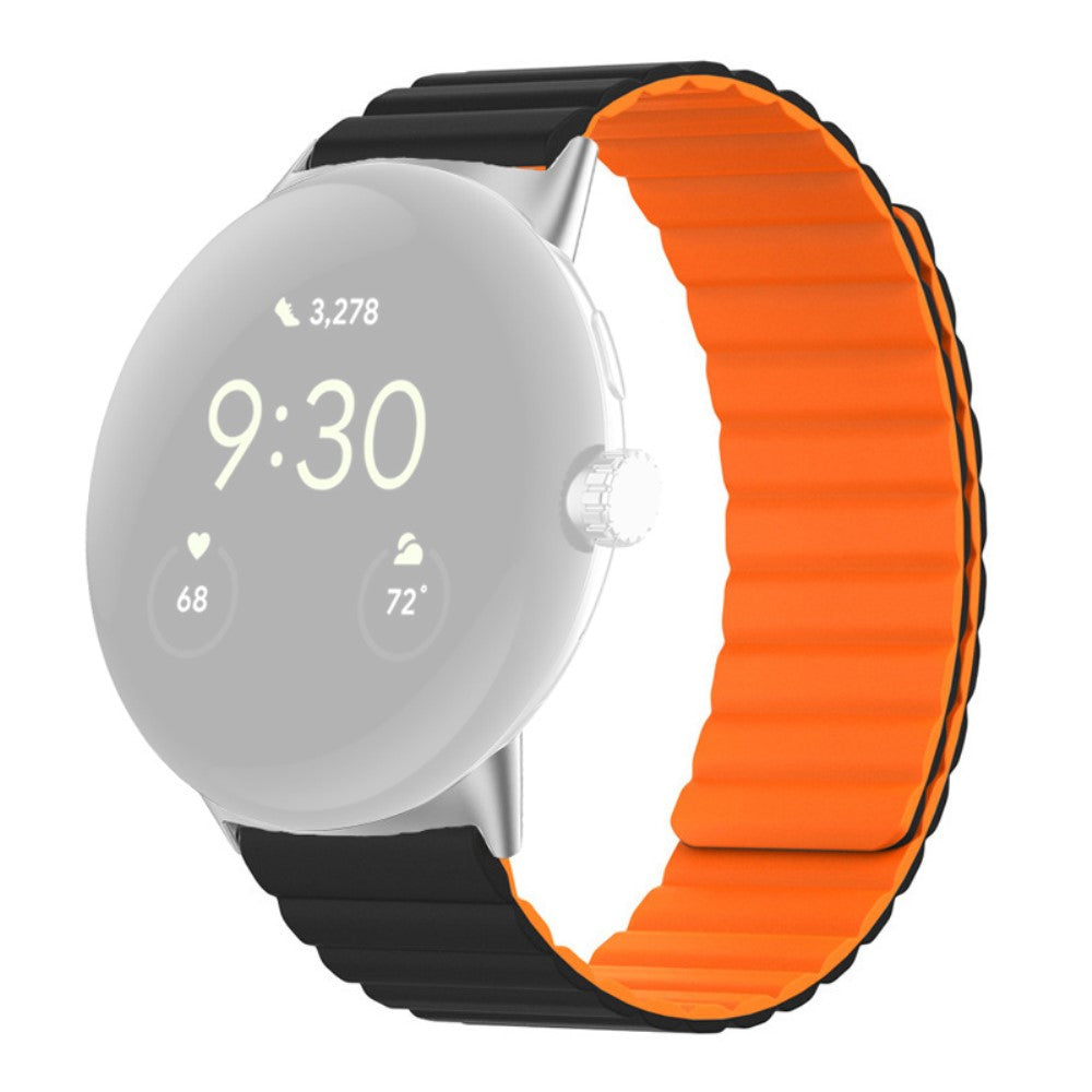 Meget holdbart Google Pixel Watch Silikone Rem - Orange#serie_2