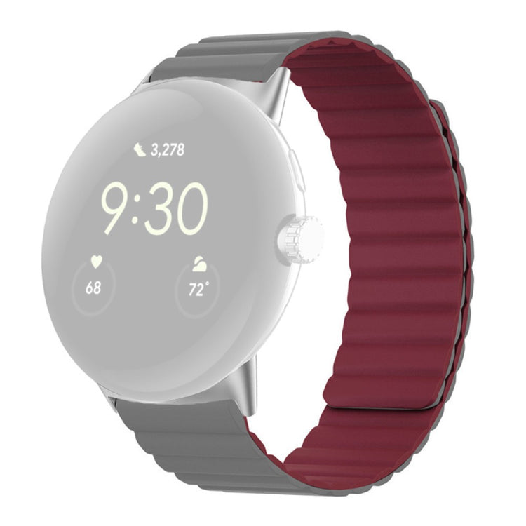 Meget holdbart Google Pixel Watch Silikone Rem - Rød#serie_9