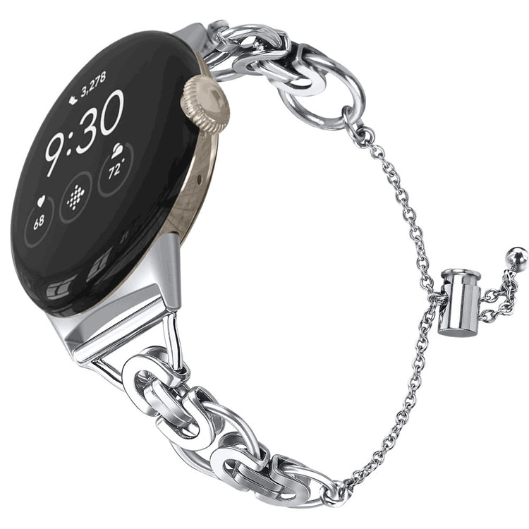 Solid Google Pixel Watch  Rem - Sølv#serie_123