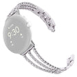 Incredibilmente Resistente Google Pixel Watch Metallo E Strass Cinturino