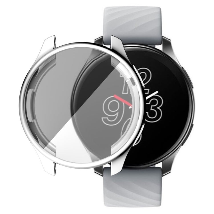 Mega Fed OnePlus Watch Silikone Cover - Sølv#serie_3