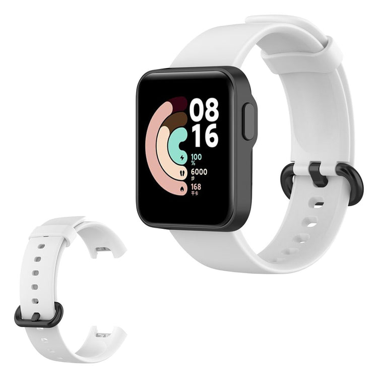 Cool Xiaomi Mi Watch Lite / Xiaomi Redmi Watch Silikone Rem - Hvid#serie_2