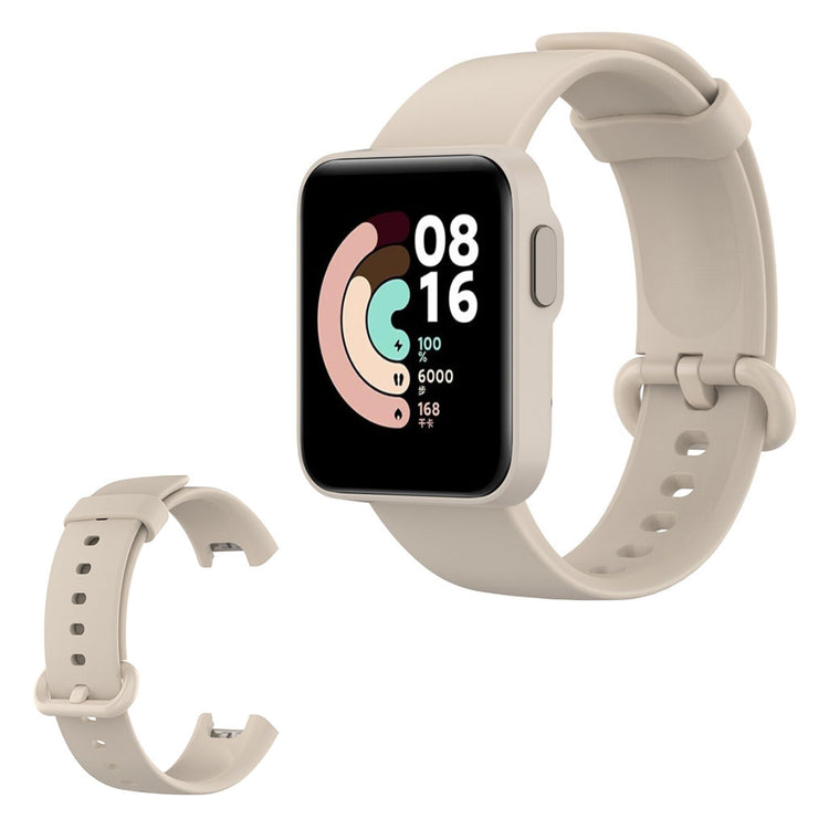 Cool Xiaomi Mi Watch Lite / Xiaomi Redmi Watch Silikone Rem - Beige#serie_3