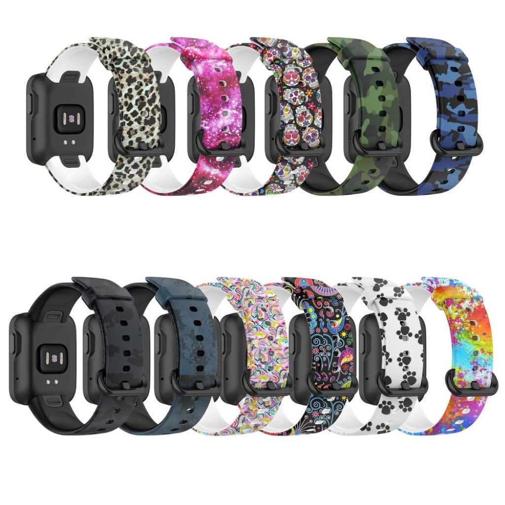 Sejt Xiaomi Mi Watch Lite / Xiaomi Redmi Watch Silikone Rem - Flerfarvet#serie_3