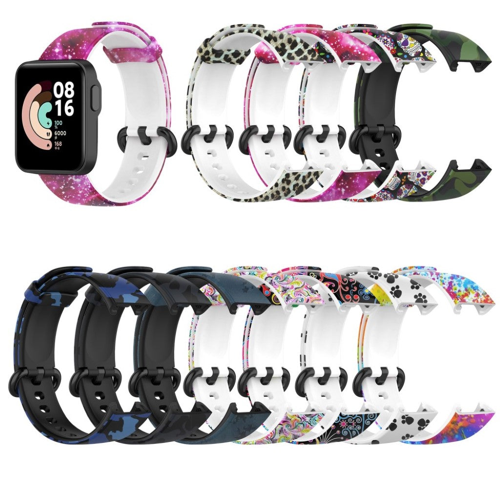 Sejt Xiaomi Mi Watch Lite / Xiaomi Redmi Watch Silikone Rem - Flerfarvet#serie_9