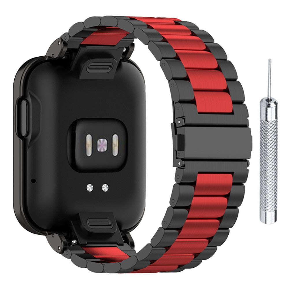 Sejt Xiaomi Mi Watch Lite / Xiaomi Redmi Watch Metal Rem - Rød#serie_1