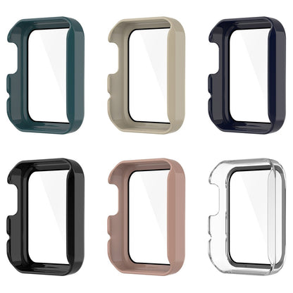 Super Fed Xiaomi Mi Watch Lite / Xiaomi Redmi Watch Cover med Skærmbeskytter i Plastik og Hærdet Glas - Sort#serie_1