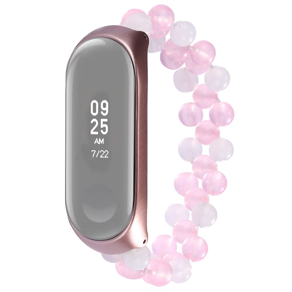 Cool Xiaomi Mi Smart Band 6 / Xiaomi Mi Band 5 Rhinsten Rem - Pink#serie_2