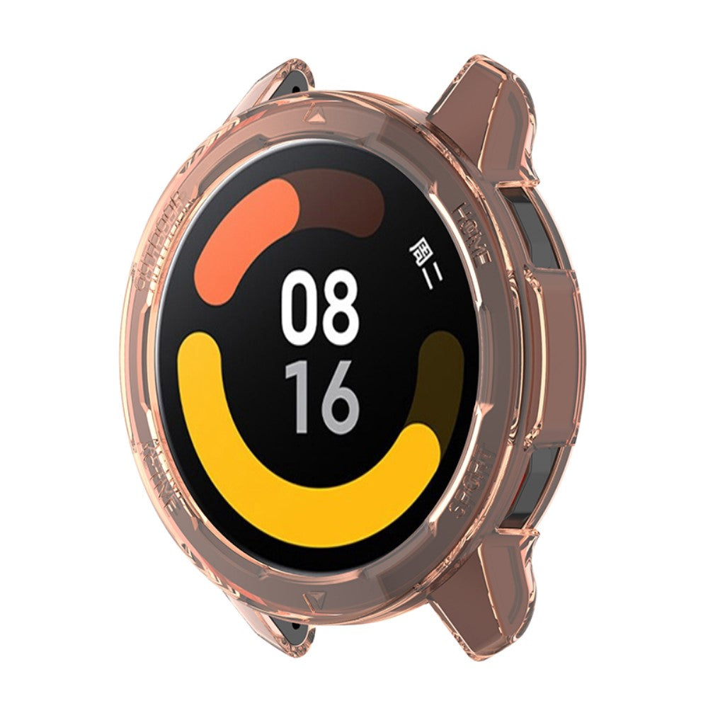 Xiaomi Watch Color 2 Gennemsigtig Silikone Bumper  - Orange#serie_1