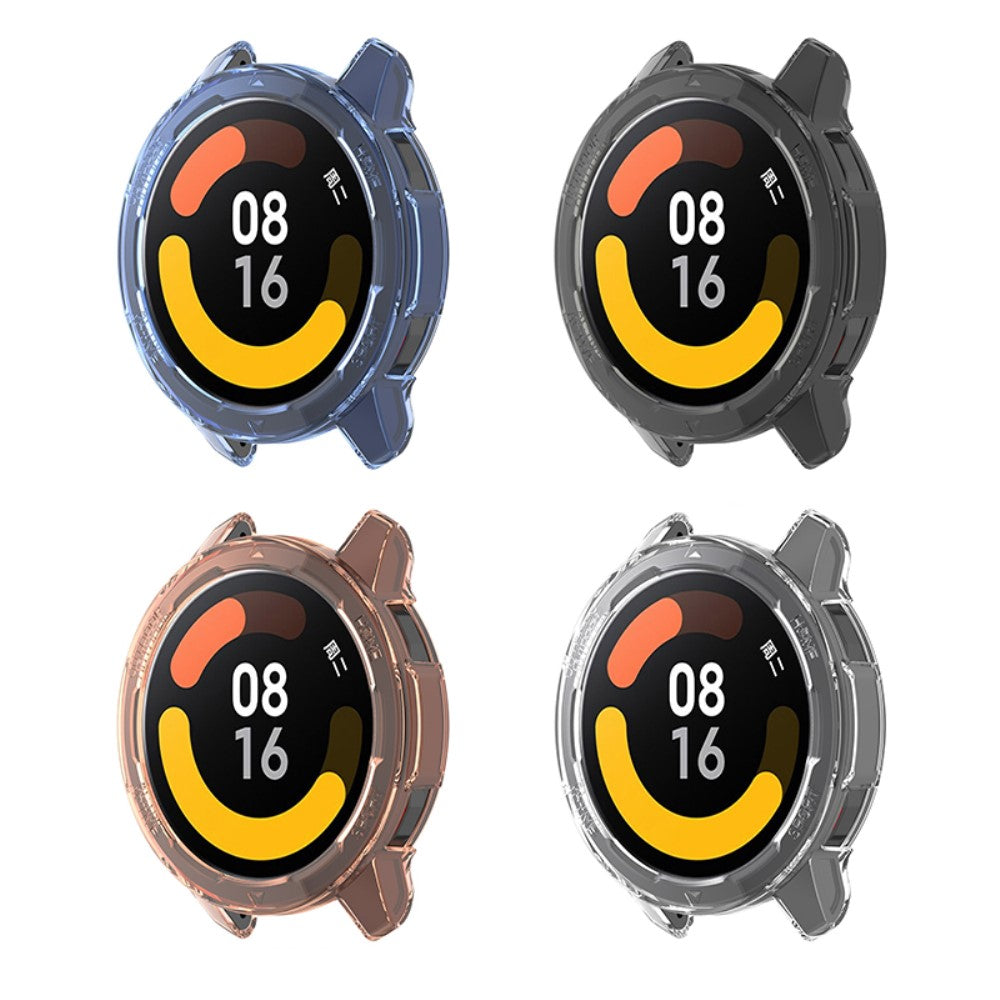 Xiaomi Watch Color 2 Gennemsigtig Silikone Bumper  - Orange#serie_1