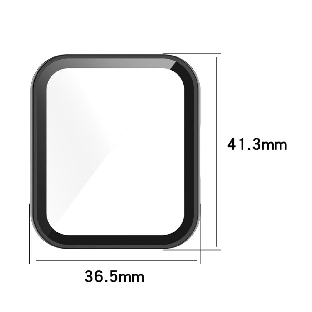 Super Fed Xiaomi Redmi Watch 2 Cover med Skærmbeskytter i Plastik og Hærdet Glas - Gennemsigtig#serie_1