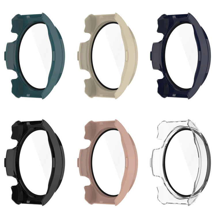 Godt Xiaomi Watch S1 Cover med Skærmbeskytter i Plastik og Hærdet Glas - Sort#serie_1