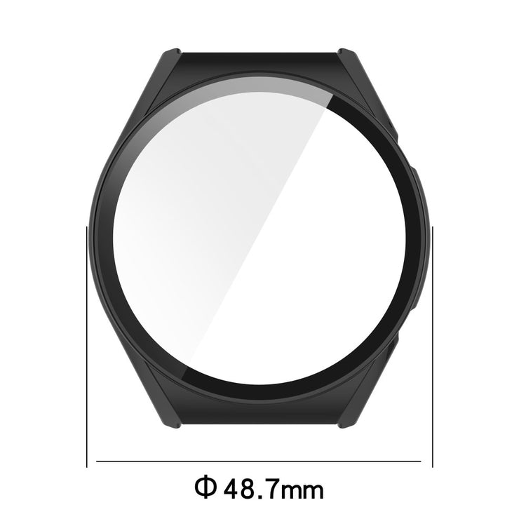 Godt Xiaomi Watch S1 Cover med Skærmbeskytter i Plastik og Hærdet Glas - Blå#serie_6