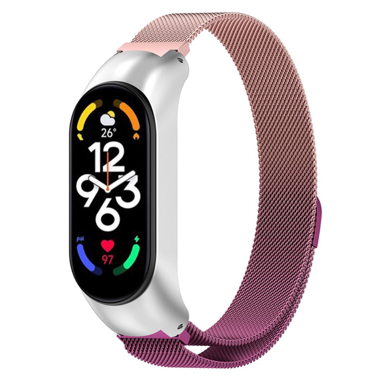 Helt vildt rart Xiaomi Mi Band 7 Metal Rem - Pink#serie_2