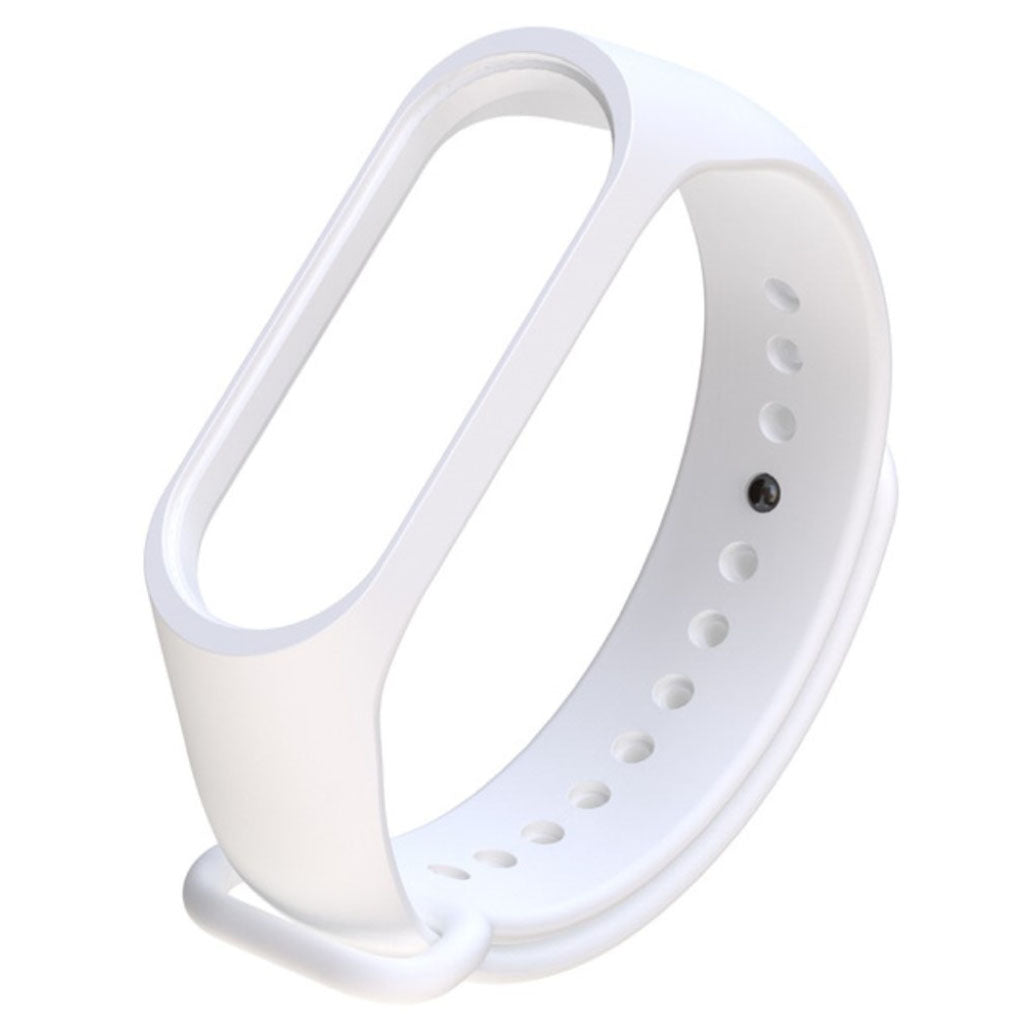 Slidstærk Xiaomi Mi Smart Band 4 Silikone Rem - Hvid#serie_2